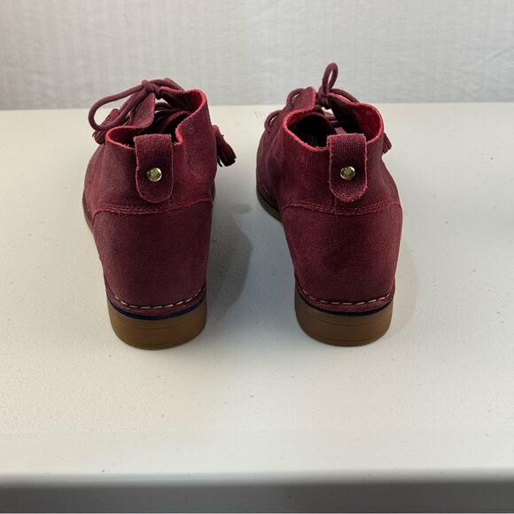 Hush Puppies Cyra Catelyn Burgundy Sparkle Suede Ankle Bootie Women’s 10 EUR 42 - Picture 3 of 12
